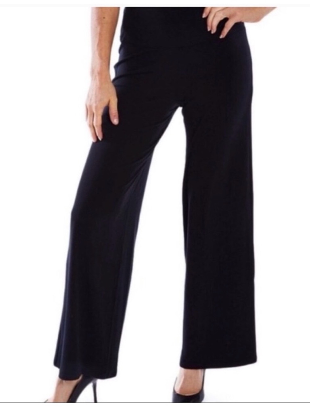 Spanx Black Go with the Flow Wide Leg Pant XL